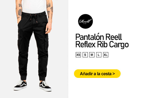 Pantalon cargo hombre negro