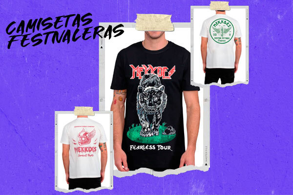 camisetas para festivales de música