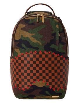 Mochila unisex Sprayground de camu con cuadros marrones