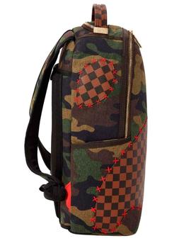 Mochila unisex Sprayground de camu con cuadros marrones