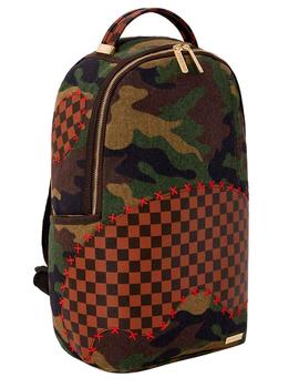 Mochila unisex Sprayground de camu con cuadros marrones