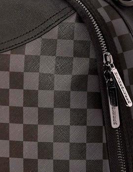 Mochila negra Sprayground del tiburón estilo Louis Vuitton