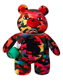 Mochila oso de peluche Sprayground rojo