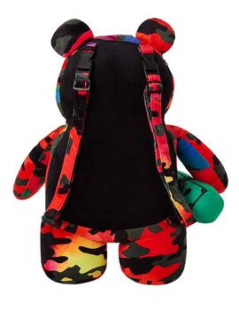 Mochila oso de peluche Sprayground rojo