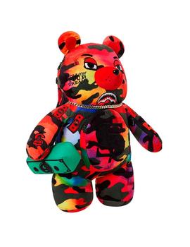 Mochila oso de peluche Sprayground rojo