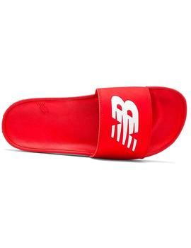 Chanclas rojas New Balance con empeine acolchado para hombre