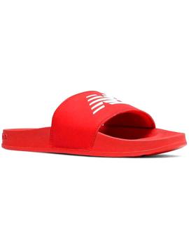 Chanclas rojas New Balance con empeine acolchado para hombre