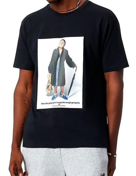 Camiseta de la vieja New Balance color negro para chico