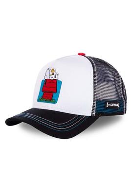 Gorra Capslab Snoopy HOU blanca