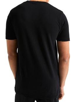 Camiseta negra Ellesse con escudo Perugia para hombre