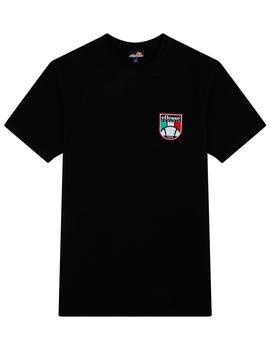 Camiseta negra Ellesse con escudo Perugia para hombre