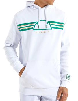 Sudadera blanca con capucha Ellesse Trofeo para hombre
