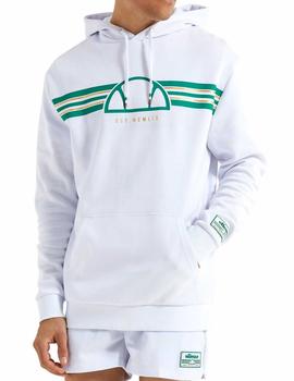 Sudadera blanca con capucha Ellesse Trofeo para hombre