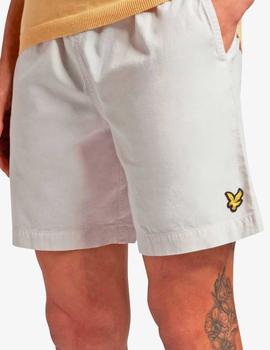 Pantalón corto beige Lyle Scott de lino para vestir