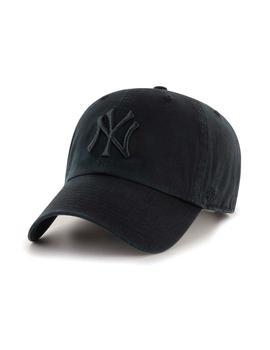 Gorra blanda de algodón New York negra