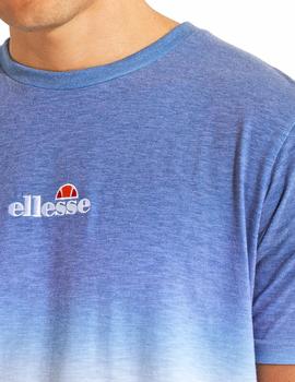 Camiseta azul desteñido Ellesse para hombre