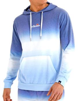 Sudadera capucha Ellesse azul degradado para hombre