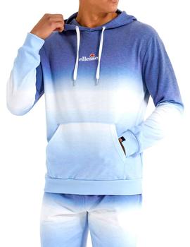 Sudadera capucha Ellesse azul degradado para hombre