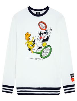 Sudadera retro Ellesse x Looney Tunes color blanco