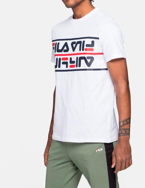 camiseta fila blanca hombre