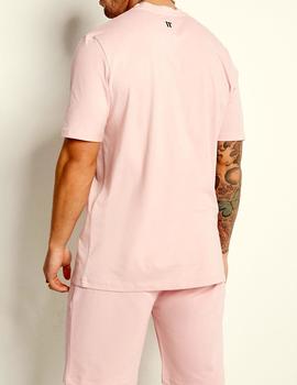 Camiseta rosa 11 Degrees para hombre