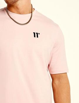 Camiseta rosa 11 Degrees para hombre