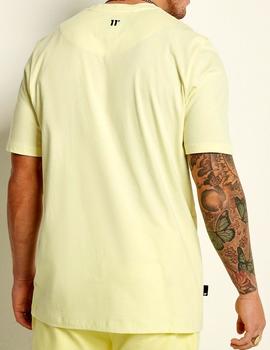 Camiseta amarillo fuerte 11 Degrees para hombre