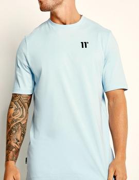 Camiseta azul bebé 11 Degrees para hombre