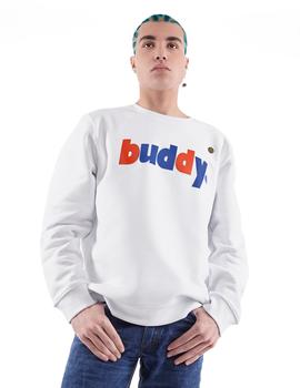 Sudadera Buddy Placard blanca para hombre