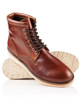 Bota Superdry piel marrón para hombre