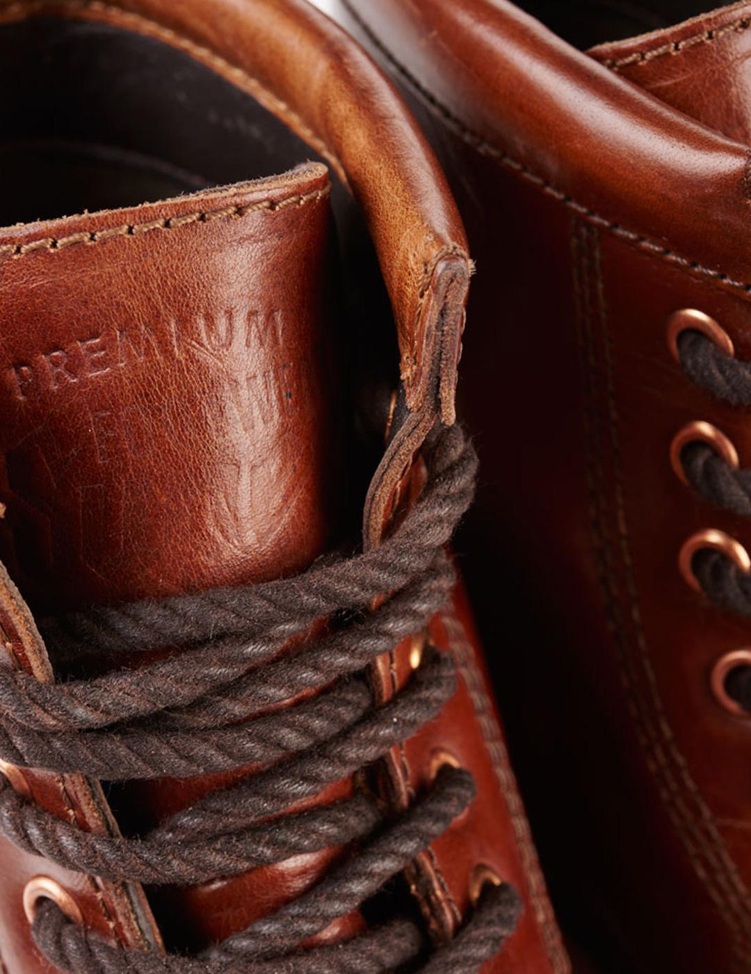 Bota Superdry piel marrón para hombre
