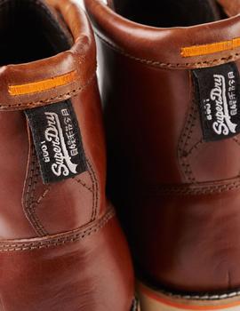 Bota Superdry piel marrón para hombre