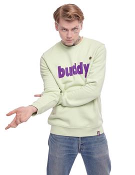 Sudadera Buddy Placard verde lima para hombre