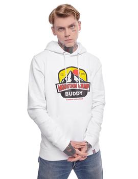 Sudadera Buddy Mountain blanca para hombre