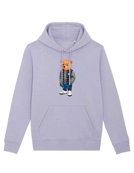 Sudadera Baron Filou malva oso streetwear