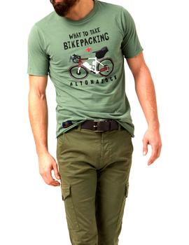 Camiseta Bici Altona Dock verde oscuro para hombre
