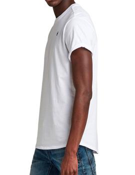 Camiseta G Star Raw Lash blanca lisa para hombre