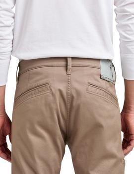 Pantalón pitillo G Star Raw beige para hombre