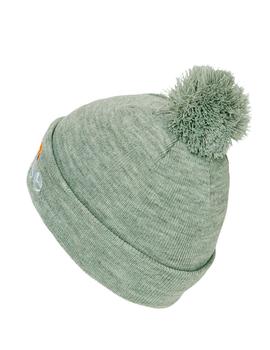 Gorro con pompón Ellesse color gris liso