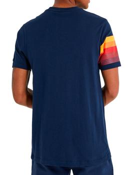 Camiseta Ellesse a rayas azul marino para chico