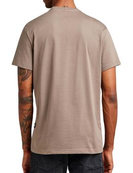 Camiseta G Star Raw marrón para hombre