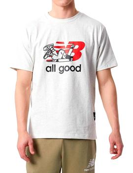 Camiseta New Ballance all good x Sebacuri gris para chico