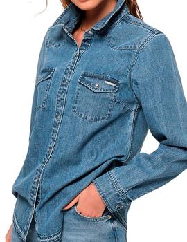 Camisa vaquera Superdry Western Denim para mujer