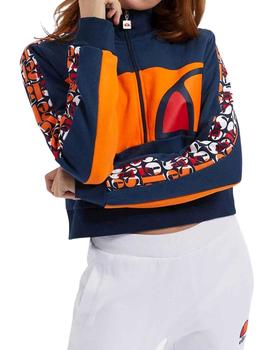 Sudadera Ellesse Sheldo Zip azul marino para mujer