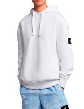 Sudadera blanca con bolsillos zip Lyle Scott