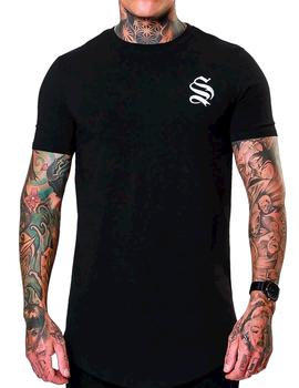 Camiseta Sinners negra lisa para hombre
