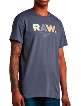 Camiseta G Star Raw Multi Colored azul grisaceo para hombre