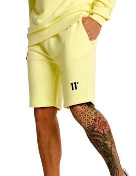 Pantalón corto amarillo 11 Degrees hombre