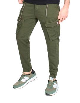 Pantalón cargo Buddy verde militar para hombre