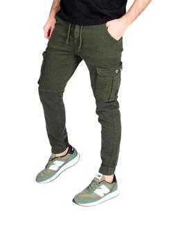 Pantalón cargo verde militar con bolsillos Buddy
